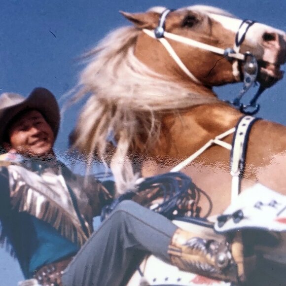 Vintage Roy Rogers and Trigger Rearing Real Photos - 8x10 Lot of 2 - Picture 4 of 6